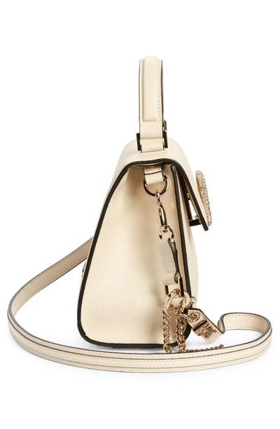 Valentino Garavani Small Vsling Leather Top Handle Bag In Neutral