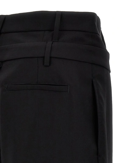 Shop Ambush 'double Belted' Pants In Black