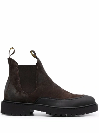 Shop Doucal's Hummel Chelsea Boots Shoes In Brown