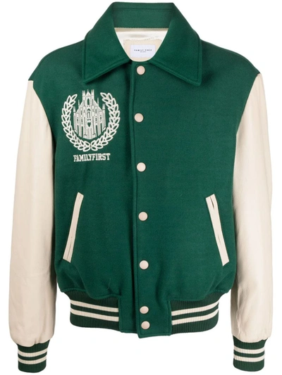 Shop Family First Varsity College Clothing In Green