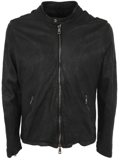 Shop Giorgio Brato Leather Biker Clothing In Black