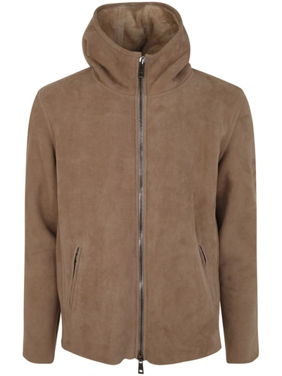 Shop Giorgio Brato Sheepskin Bomber Jacket Clothing In Brown