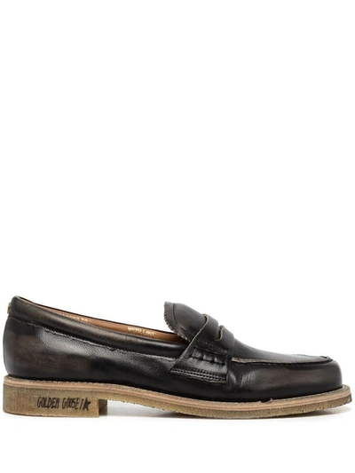Shop Golden Goose Jerry Loafer Leather Upper Shoes In Black