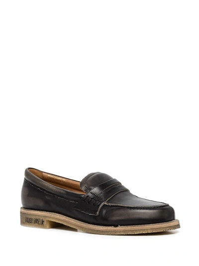 Shop Golden Goose Jerry Loafer Leather Upper Shoes In Black