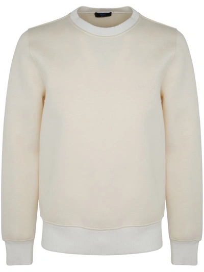 Shop Kiton Crew Neck Sweatshirt Clothing In White