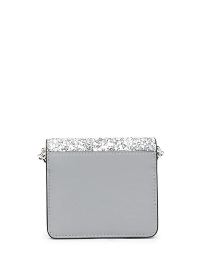 Shop Maison Margiela Wallet On Chain Small Accessories In Metallic