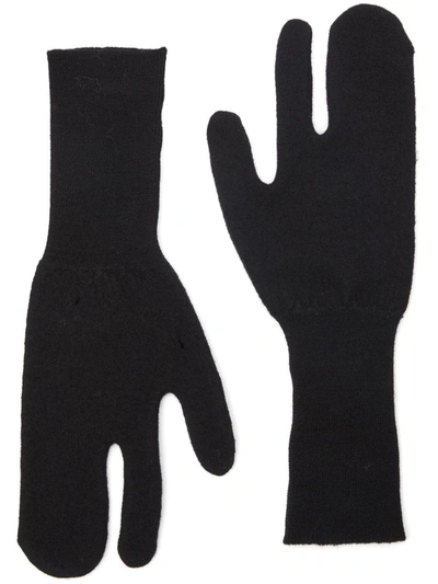 Shop Mm6 Maison Margiela Gloves Accessories In Black