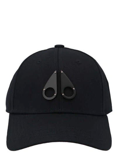 Shop Moose Knuckles 'logo Icon' Baseball Cap In Black