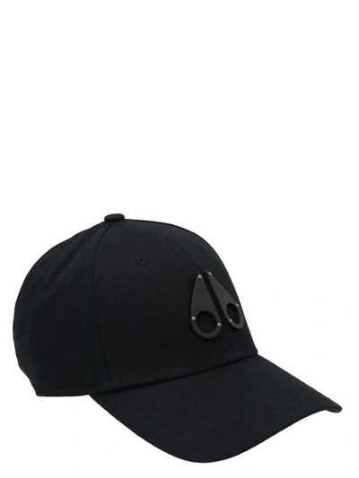 Shop Moose Knuckles 'logo Icon' Baseball Cap In Black