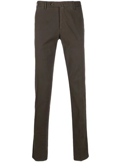 Shop Pt01 Summer Stretch Trousers Clothing In Brown