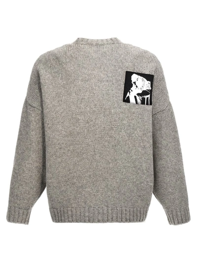 Shop Undercover Patches Sweater In Gray