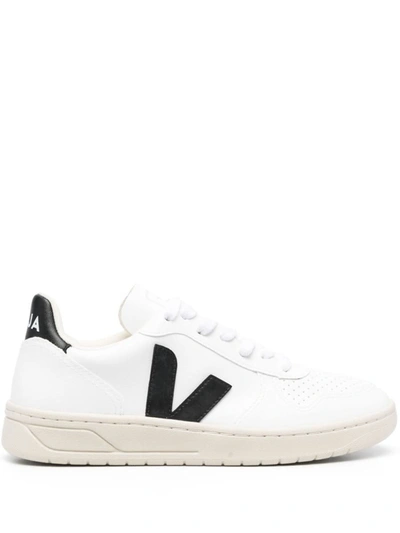 Shop Veja V-10 Sneakers Shoes In White