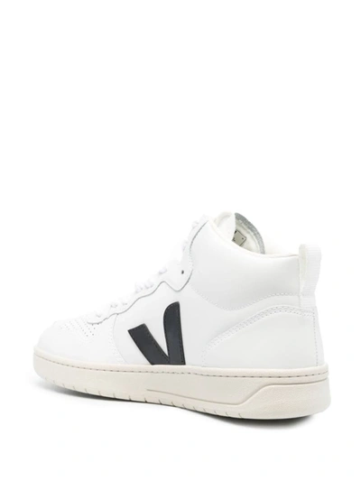 Shop Veja V-15 Sneakers Shoes In White