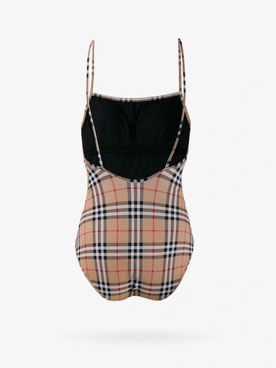 Shop Burberry Woman Swim Suit Woman Beige Swimwear In Cream