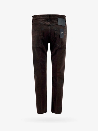 Shop Fendi Man Trouser Man Brown Pants