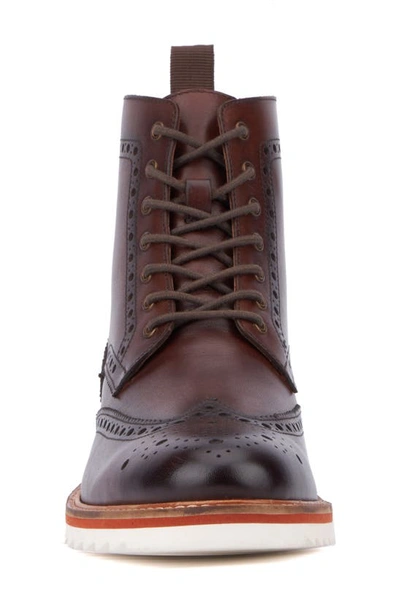 Vintage Foundry Parker Wingtip Boot In Brown