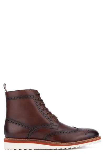 Vintage Foundry Parker Wingtip Boot In Brown