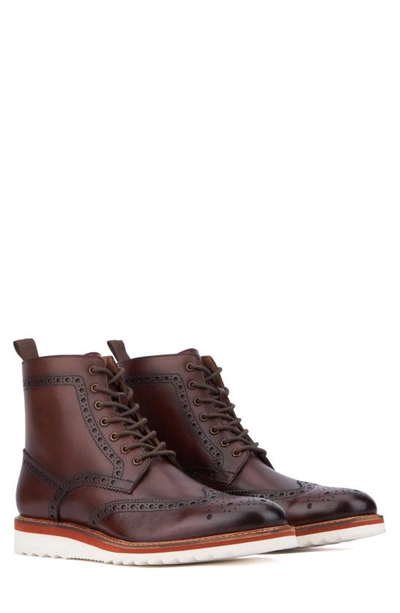 Vintage Foundry Parker Wingtip Boot In Brown