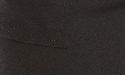 Max Studio Ponte High Waist Straight Leg Pants In Black-black