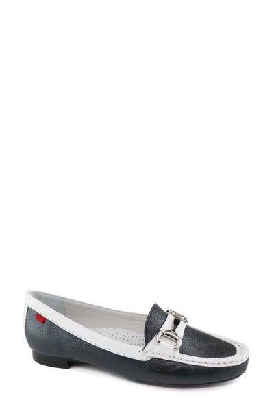 Marc Joseph New York Grand Street Loafer In Black White Pearlized Grainy