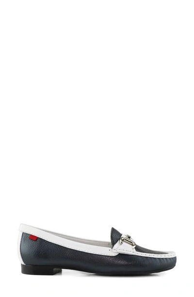 Marc Joseph New York Grand Street Loafer In Black White Pearlized Grainy