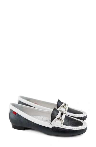 Marc Joseph New York Grand Street Loafer In Black White Pearlized Grainy