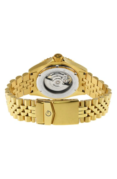 Shop Gevril Chambers Swiss Automatic Bracelet Watch, 42mm In Gold