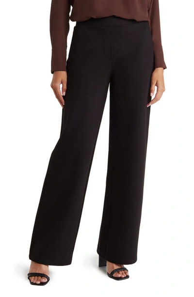 Shop By Design Kim Wide Leg Pull-on Pants In Black