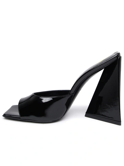 Shop Attico The  Devon Sandals In Black Leather Woman