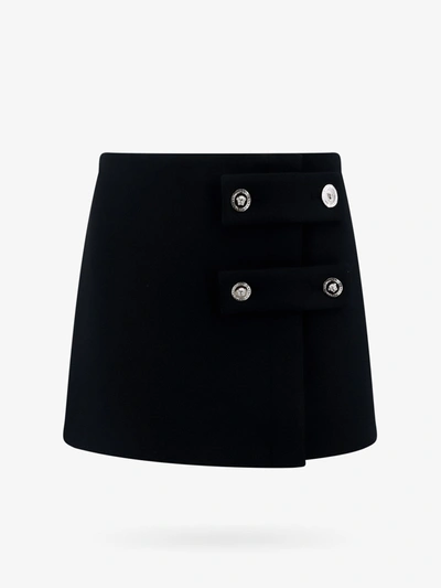 Shop Versace Woman Skirt Woman Black Skirts