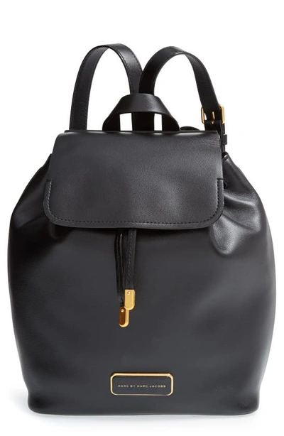 Shop Marc Jacobs Marc By  'ligero' Leather Backpack In Black