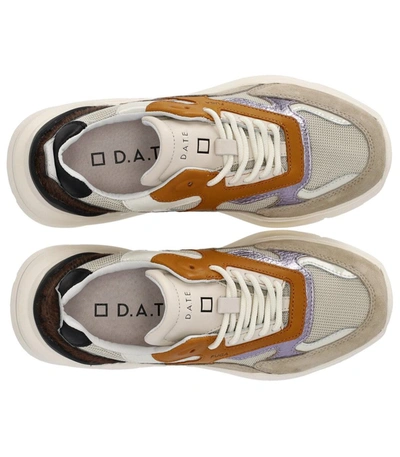 Shop Date D.a.t.e.  Fuga Dragon Beige Ocher Sneaker