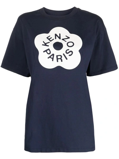 Shop Kenzo T-shirts In Bleu