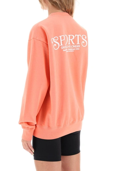 Shop Sporty And Rich Sporty Rich 'bardot Sports' Sweatshirt In Pink