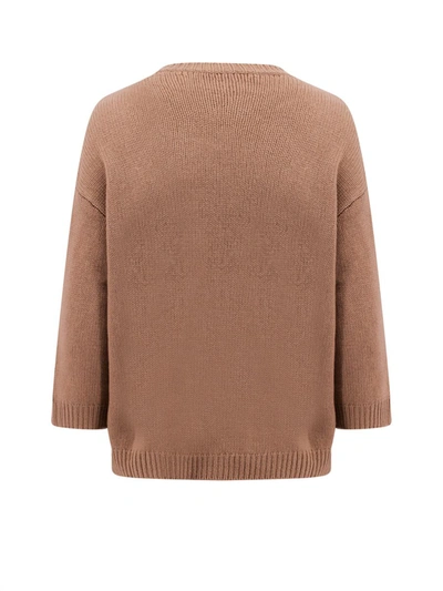 Shop Valentino Sweater In Beige