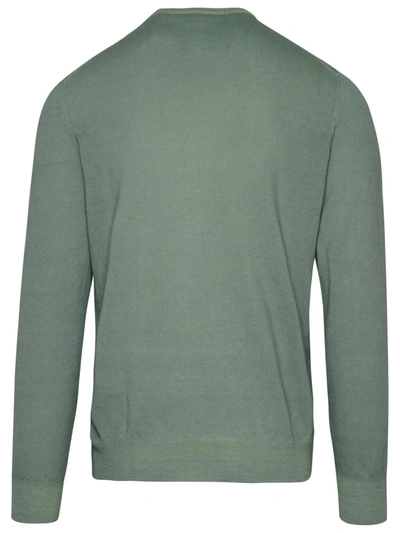 Shop Gran Sasso Green Cashmere Sweater