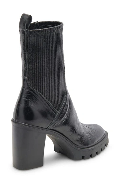 Shop Dolce Vita Marni H2o Waterproof Bootie In Midnight Crinkle Patent