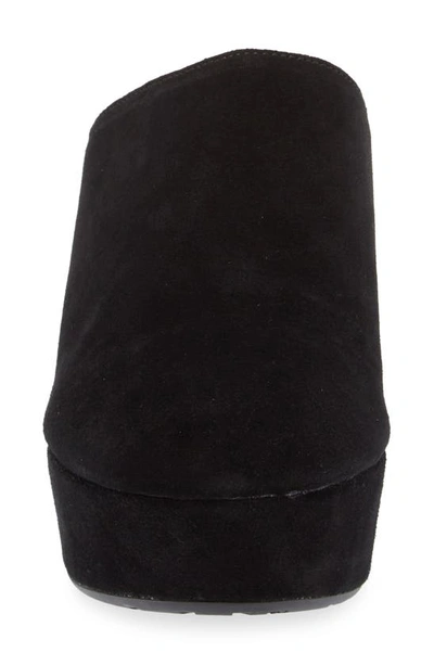 Chocolat Blu Ginette Platform Clog In Black Suede