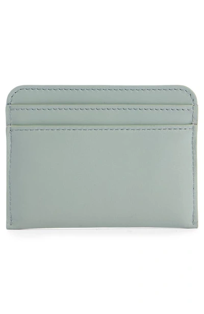 Shop Chloé Sense Leather Card Case In Bay Green 38u