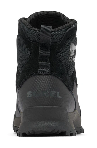 Shop Sorel Buxton Lite Waterproof Boot In Black/ Black