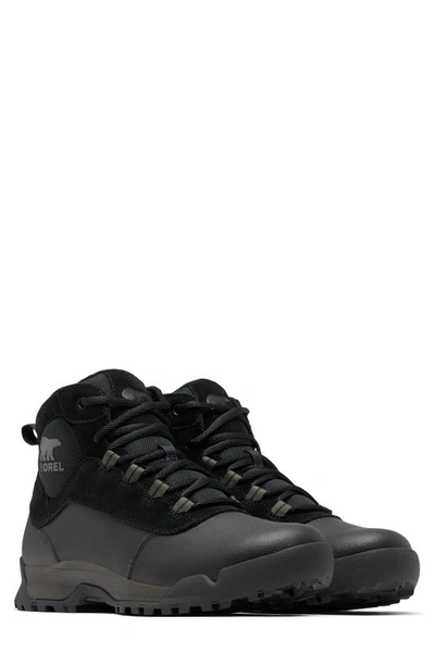 Shop Sorel Buxton Lite Waterproof Boot In Black/ Black