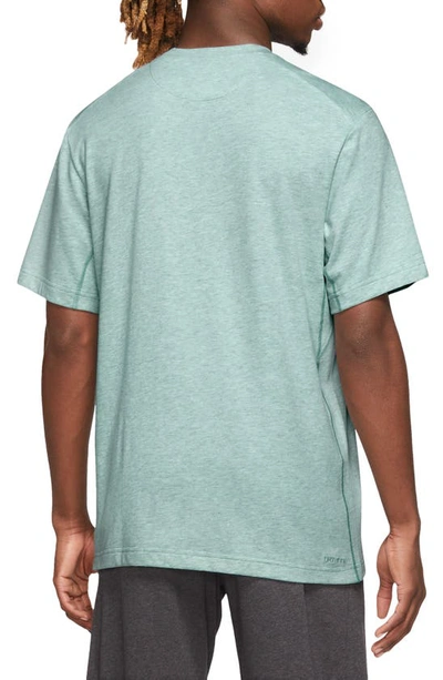 Shop Nike Primary Training Dri-fit Short Sleeve T-shirt In Mineral/ Heather