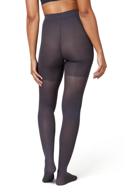 Shop Spanxr Luxe Leg Shaping Tights In Charcoal