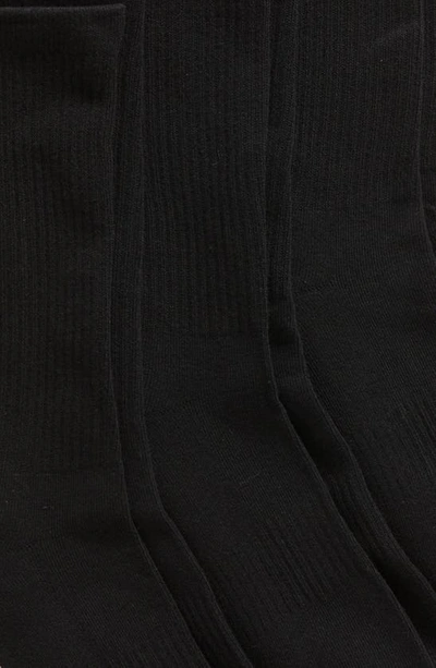 Nordstrom 3-pack Everyday Crew Socks In Black