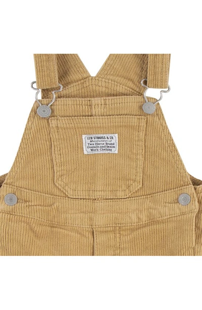 Levi's Stretch Cotton Corduroy Overalls In Lark