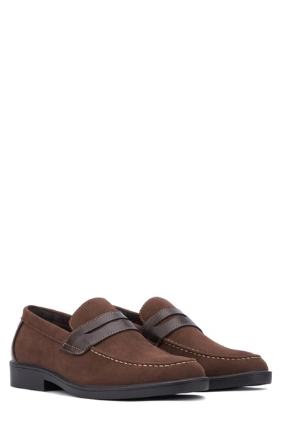 Shop New York And Company Giolle Faux Leather Loafer In Brown