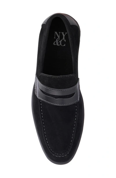 Shop New York And Company Giolle Faux Leather Loafer In Black