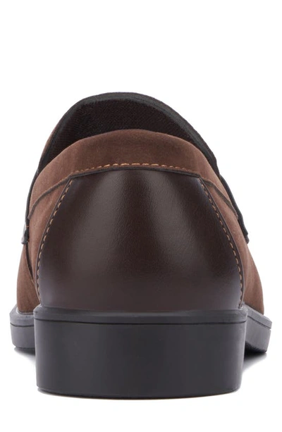 Shop New York And Company Giolle Faux Leather Loafer In Brown