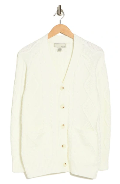 Shop By Design Ingrid Cable Knit Cardigan In Winter White