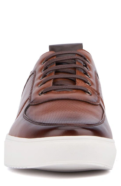 X-ray Andre Mens Faux Leather Casual And Fashion Sneakers In Cognac